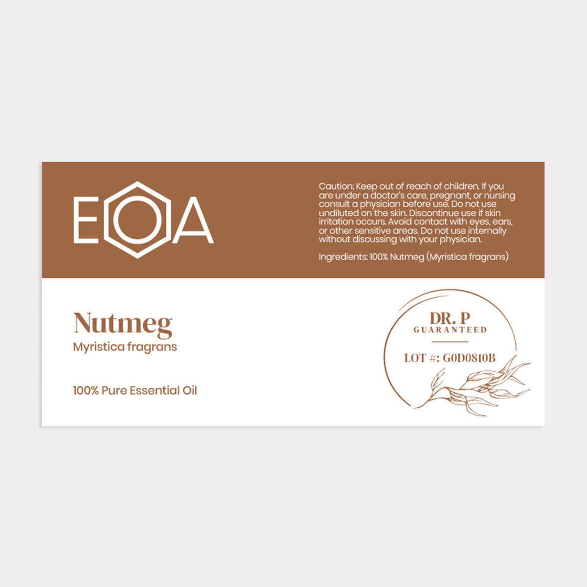 Nutmeg- 15 ml – Essential Oil Analysis